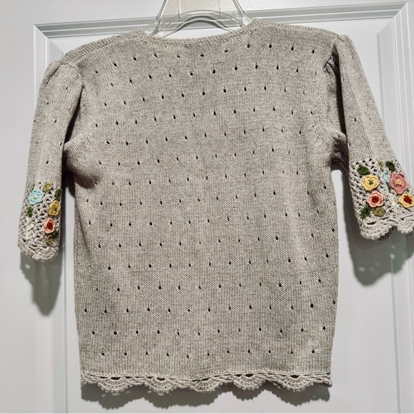 Vintage 1990 Susan Bristol Embroidered Cardigan - Picture 5 of 5